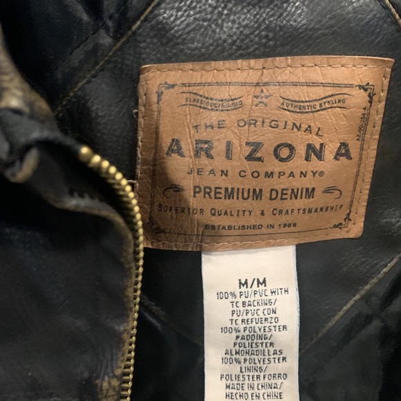Arizona Men’s Jacket Leather Classic - Picture 7 of 7